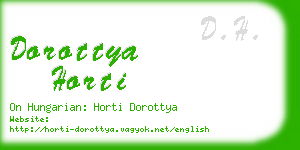 dorottya horti business card